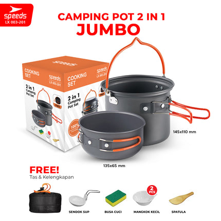 SPEEDS Alat Masak Set Nesting 2in1 003-201