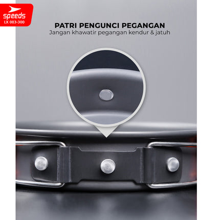 SPEEDS Alat Masak Set CampingNesting 3in1 003-300