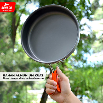 SPEEDS Alat Masak Set CampingNesting 3in1 003-300