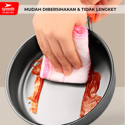 SPEEDS Alat Masak Camping Panci Set 3in1 003-301