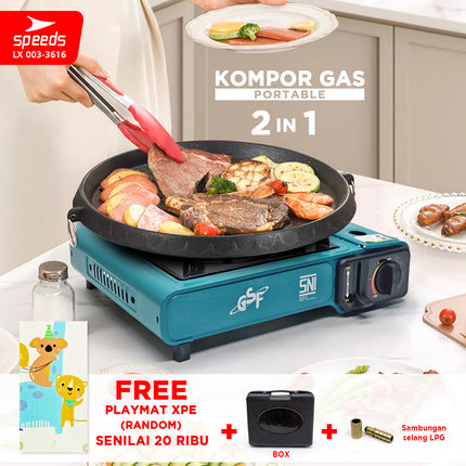 SPEEDS Kompor Gas Portabel 2in1 Portable 003-3616