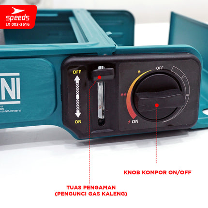 SPEEDS Kompor Gas Portabel 2in1 Portable 003-3616