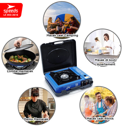 SPEEDS Kompor Gas Portabel 2in1 Portable 003-3616