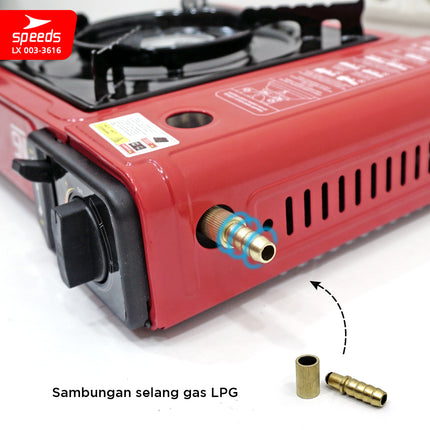 SPEEDS Kompor Gas Portabel 2in1 Portable 003-3616