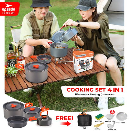 SPEEDS Alat Masak Set Nesting 4in1 003-501