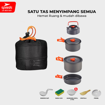 SPEEDS Alat Masak Set Nesting 4in1 003-501