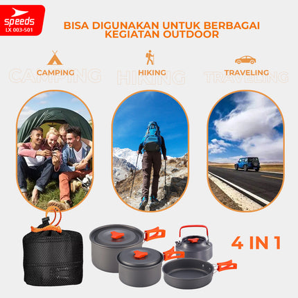 SPEEDS Alat Masak Set Nesting 4in1 003-501