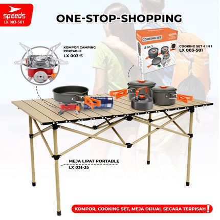 SPEEDS Alat Masak Set Nesting 4in1 003-501