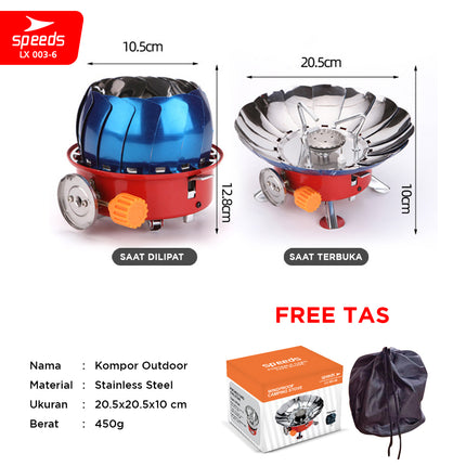 SPEEDS Kompor Gas Portable + Tas 003-6