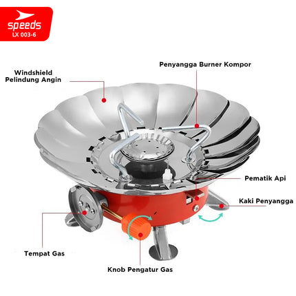 SPEEDS Kompor Gas Portable + Tas 003-6