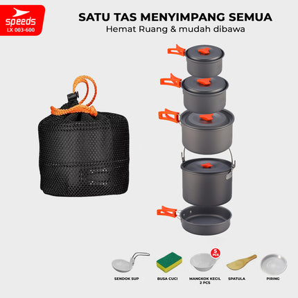 SPEEDS Alat Masak Set Nesting 5in1 003-600