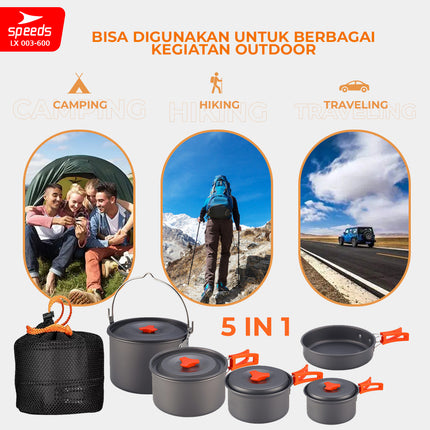 SPEEDS Alat Masak Set Nesting 5in1 003-600