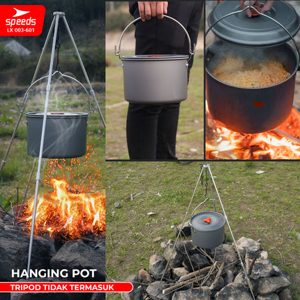 SPEEDS Alat Masak Set Camping Nesting 4in1 003-601