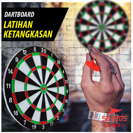 SPEEDS LARGE DART BOARD 17 Inch Wall Archery Dart Board Throwing Bow 004-3