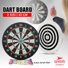 SPEEDS LARGE DART GAME 18in Dartboard Archery Wall Board Sports Bow 004-4