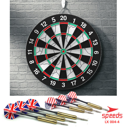 SPEEDS LARGE DART GAME 18in Dartboard Archery Wall Board Sports Bow 004-4