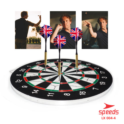 SPEEDS LARGE DART GAME 18in Dartboard Archery Wall Board Sports Bow 004-4