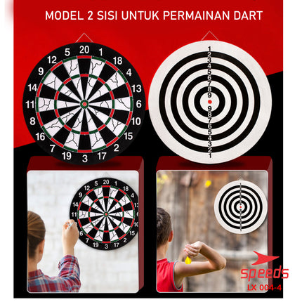 SPEEDS LARGE DART GAME 18in Dartboard Archery Wall Board Sports Bow 004-4