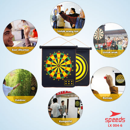 SPEEDS Magnetic Dart Game 17" 004-6
