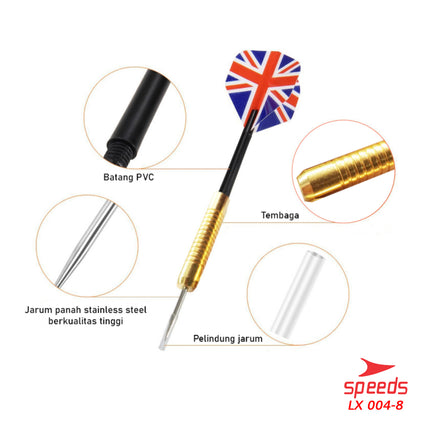 SPEEDS DART GAME Dart Arrows Dart Board Wall Archery Board Large Throw 004-8