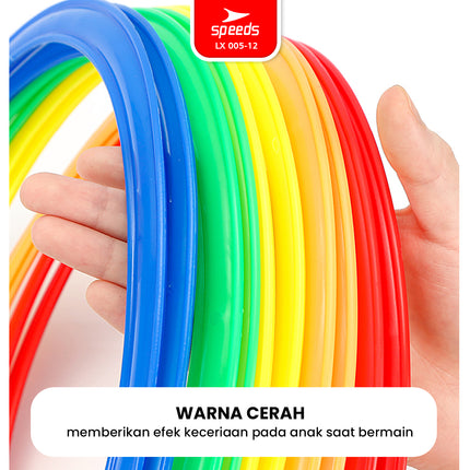 SPEEDS Hopscotch Ring Mainan Lingkaran Loncat Anak isi 10pcs 005-12