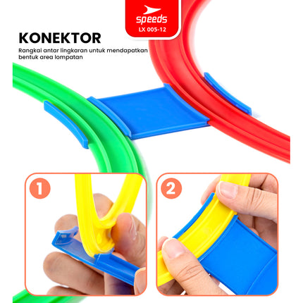 SPEEDS Hopscotch Ring Mainan Lingkaran Loncat Anak isi 10pcs 005-12
