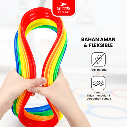 SPEEDS Hopscotch Ring Mainan Lingkaran Loncat Anak isi 10pcs 005-12