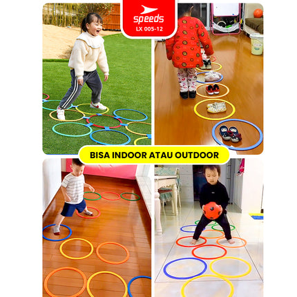 SPEEDS Hopscotch Ring Mainan Lingkaran Loncat Anak isi 10pcs 005-12