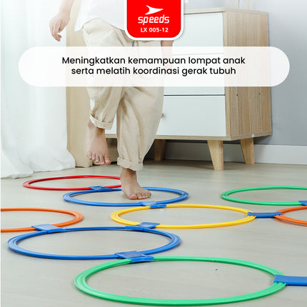 SPEEDS Hopscotch Ring Mainan Lingkaran Loncat Anak isi 10pcs 005-12
