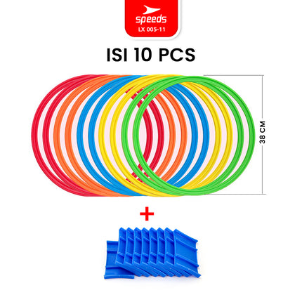 SPEEDS Hopscotch Ring Mainan Lingkaran Loncat Anak isi 10pcs 005-12
