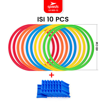SPEEDS Hopscotch Ring Mainan Lingkaran Loncat Anak isi 10pcs 005-12