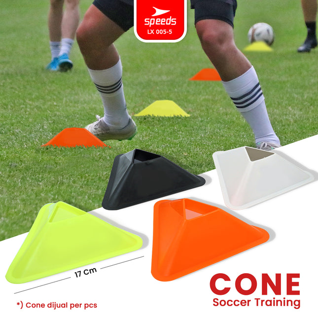 SPEEDS Triangle Bowl Cone for Futsal, Soccer or Other Sports LX 005-5
