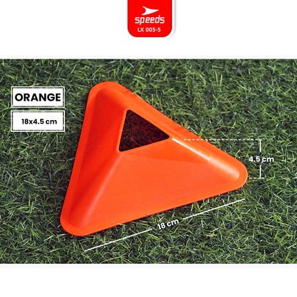 SPEEDS Triangle Bowl Cone for Futsal, Soccer or Other Sports LX 005-5