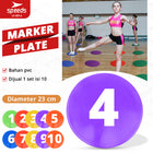SPEEDS Flat Disc Marker Football Futsal Sports Marker 1 Complete Set Agility Training Marker 005-6
