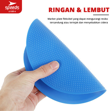 SPEEDS Flat Disc Marker Football Futsal Sports Marker 1 Complete Set Agility Training Marker 005-6