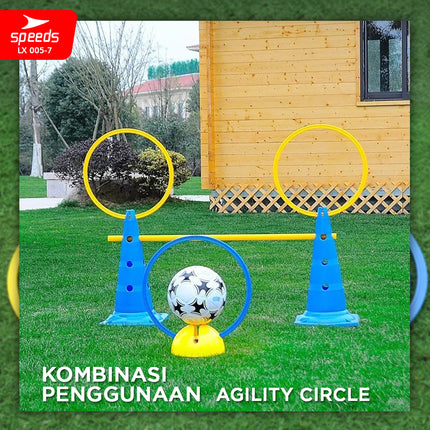 SPEEDS Agility Ring Foot Training 56cm 50cm 40cm Agility Sports Football Futsal LX 005-7