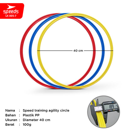 SPEEDS Agility Ring Foot Training 56cm 50cm 40cm Agility Sports Football Futsal LX 005-7