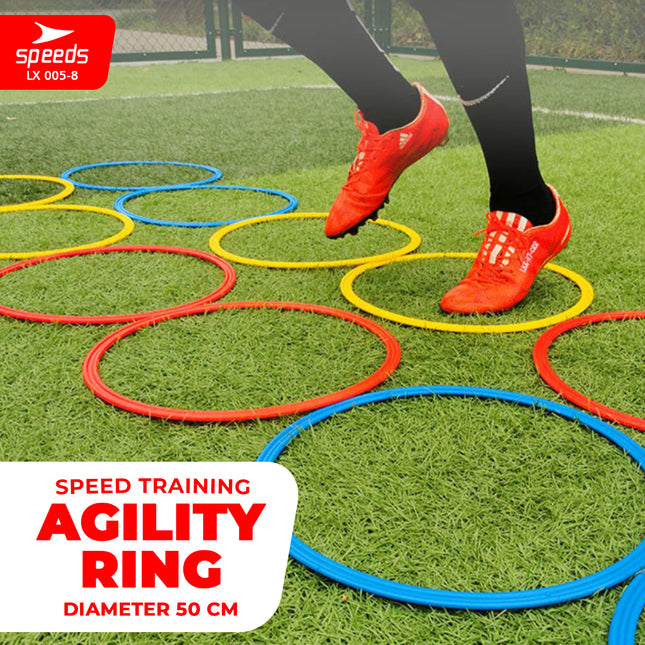 SPEEDS Agility Ring 56cm 50cm 40cm Foot Flexibility Movement Training Football LX 005-8