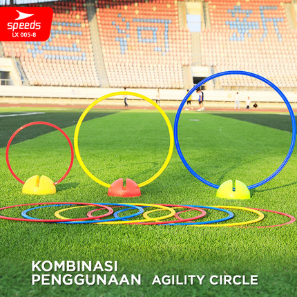 SPEEDS Agility Ring 56cm 50cm 40cm Foot Flexibility Movement Training Football LX 005-8