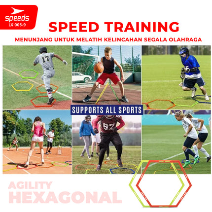 SPEEDS Agility Heksagonal 40cm 50cm 56cm 005-9