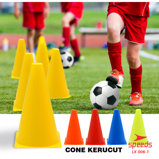 SPEEDS Cone Kerucut Marker Latihan Olahraga Futsal Skate Sepak Bola 23Cm 006-1