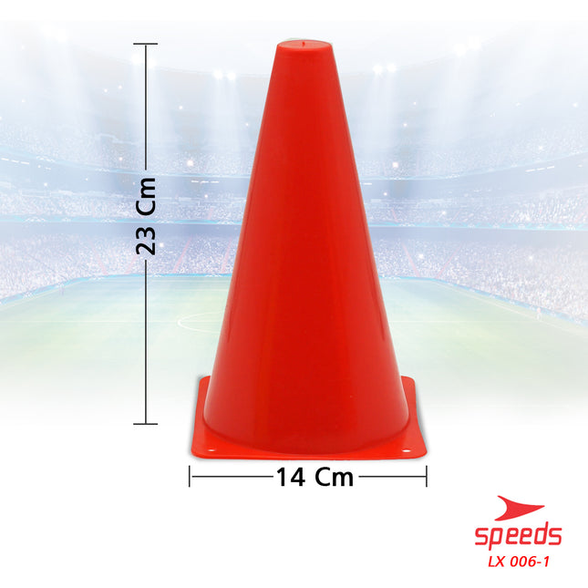 SPEEDS Cone Kerucut Marker Latihan Olahraga Futsal Skate Sepak Bola 23Cm 006-1