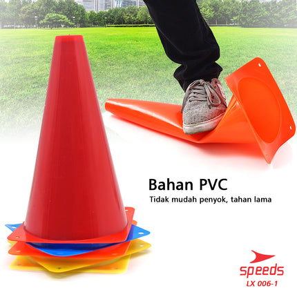 SPEEDS Cone Markers for Futsal, Skate, Soccer Training 23cm 006-1