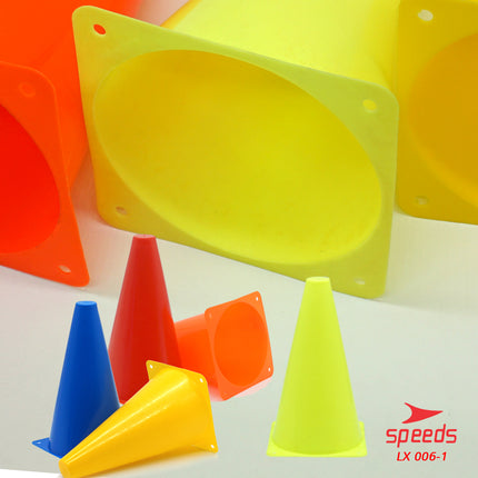 SPEEDS Cone Markers for Futsal, Skate, Soccer Training 23cm 006-1