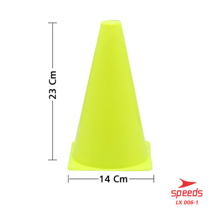 SPEEDS Cone Markers for Futsal, Skate, Soccer Training 23cm 006-1