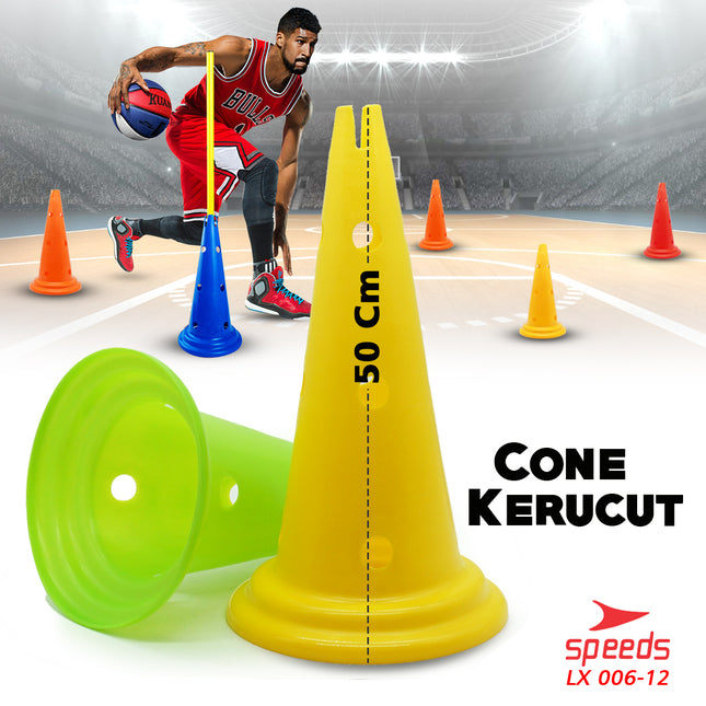 SPEEDS Cone Kerucut 50 cm Cone Lubang Traffic Untuk Olahraga 006-12