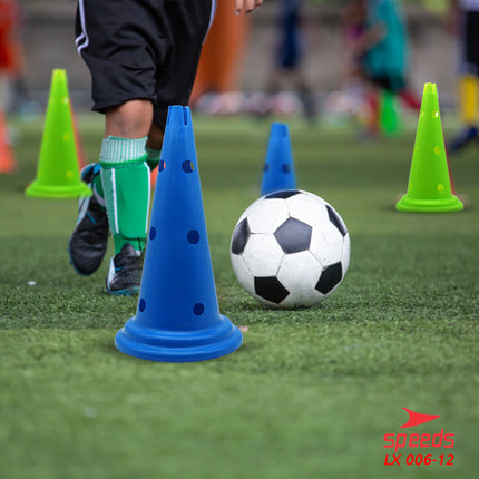 SPEEDS 50 cm Cone Traffic Cone with Holes for Sports 006-12