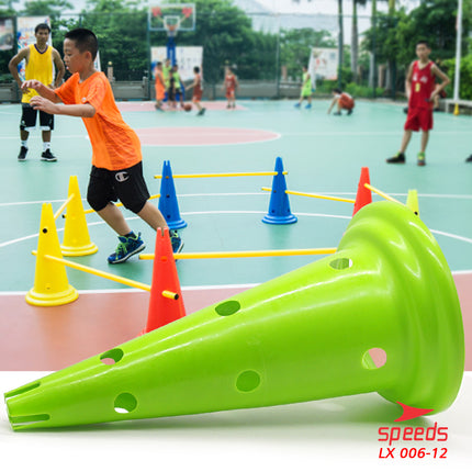 SPEEDS 50 cm Cone Traffic Cone with Holes for Sports 006-12