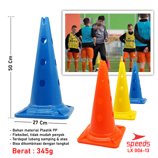 SPEEDS Cone Kerucut Alat Olahraga Untuk Sepakbola atau Olahraga yang lain 006-13