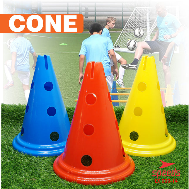 SPEEDS Cone Kerucut Marker Lapangan Latihan Olahraga Sepak Bola Futsal Uk.28.5 cm 006-14